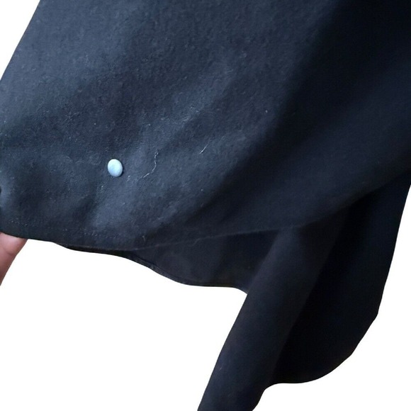 Preach Cape Coat Black Funnel Neck Zip Up Oversized Poncho Size L NWOT - Picture 9 of 11